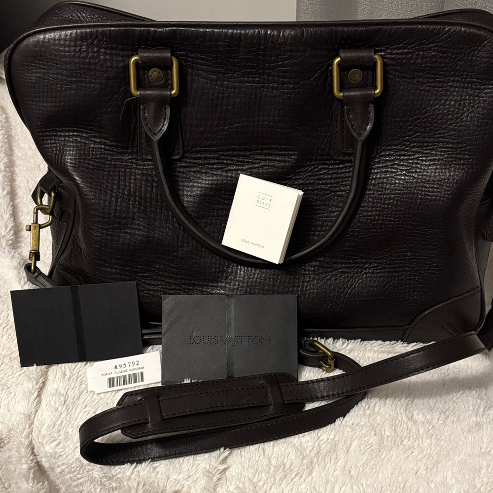 Louis Vuitton Rich Brown Leather Briefcase